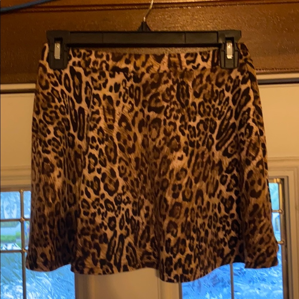 Rue21 Leopard Print Skater Skirt.